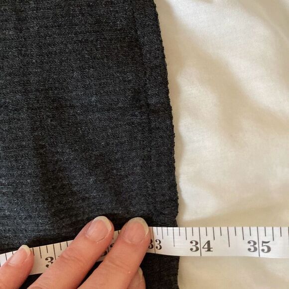 Michael Lauren MLM-8051-CSW Harvest L/S Crew Neck Dress Size Large Charcoal (F4) - Picture 7 of 8